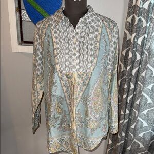 Soft Surroundings 100% Cotton Tunic Top Medium